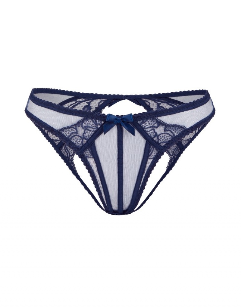 Agent Provocateur Rozlyn Ouvert レディース ニッカーズ ネイビー 日本 | N0L-7270