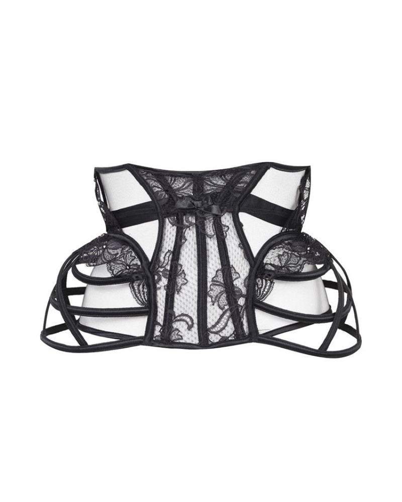 Agent Provocateur Rozlyn Waspie レディース カフス、チョーカー、ボディチェーン 黒 日本 | S5S-8014