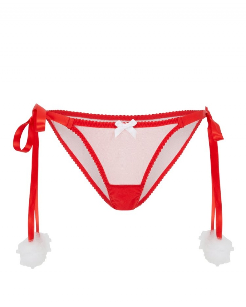 Agent Provocateur Santa Baby Tie Side Brief レディース ランジェリー Red/White 日本 | A1P-1998