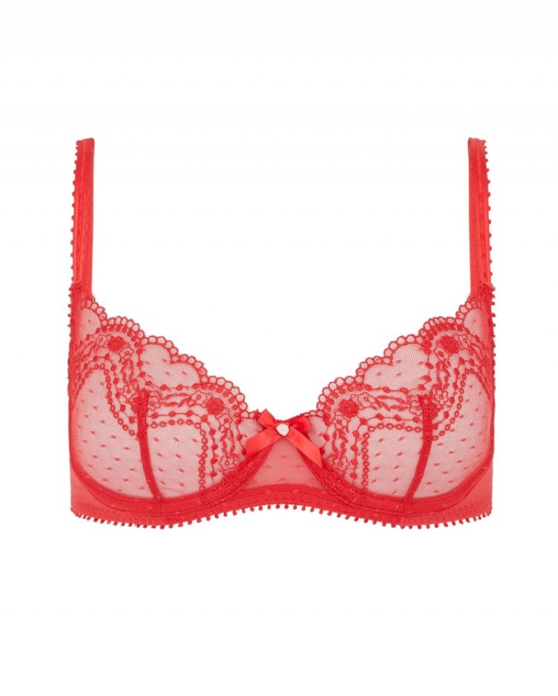 Agent Provocateur Santa Baby Tie Side Brief レディース ランジェリー Red/White 日本 | A1P-1998