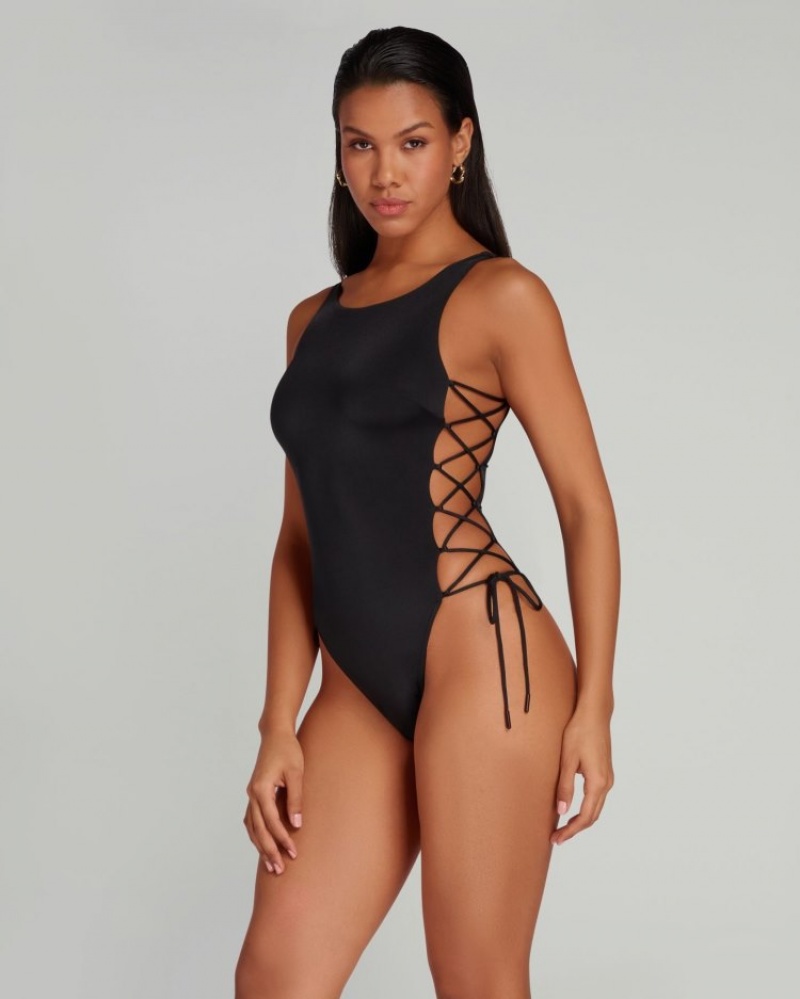 Agent Provocateur Sellena Swimsuit レディース 水着 黒 日本 | H4T-0781