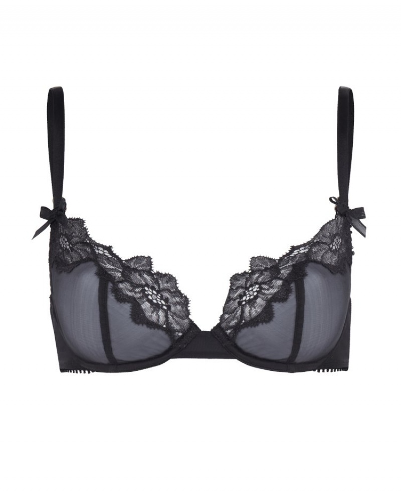 Agent Provocateur Shania Plunge Underwired Bra レディース ブラ 黒 日本 | G2W-6086