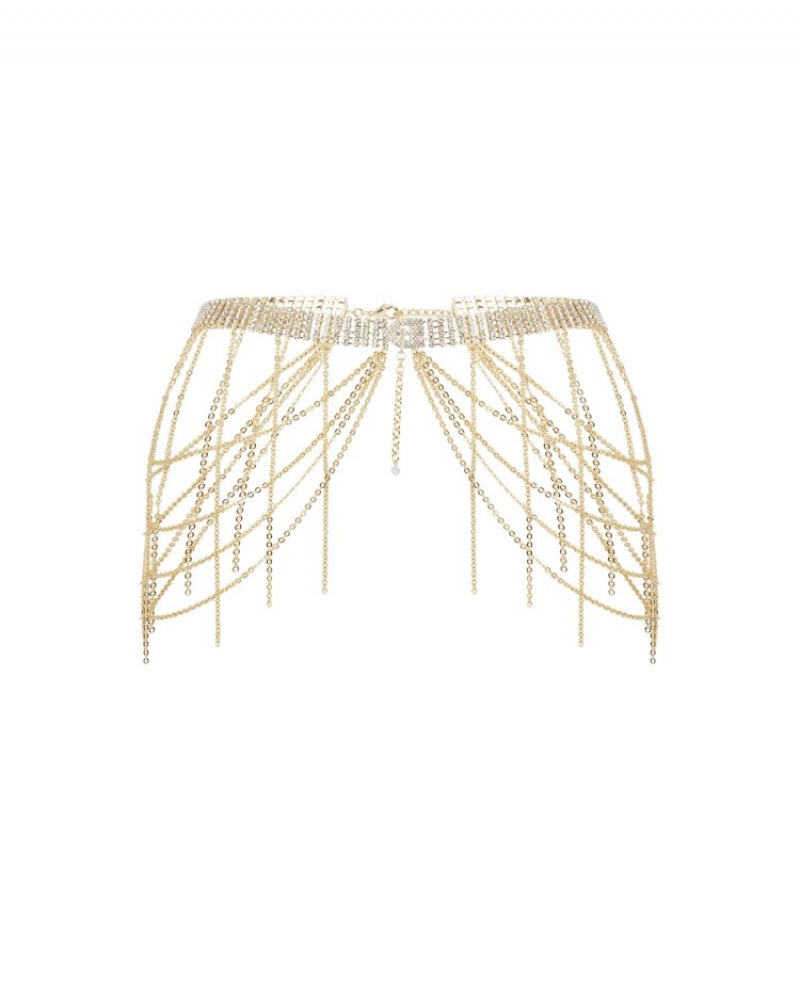 Agent Provocateur Shirelle Belt レディース カフス、チョーカー、ボディチェーン Gold/Crystal 日本 | M4H-4909