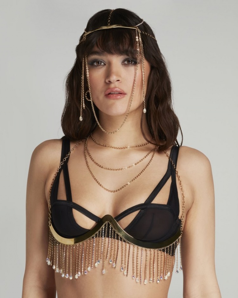 Agent Provocateur Sianna Chain Bra レディース アクセサリー ゴールド 日本 | X6N-8501