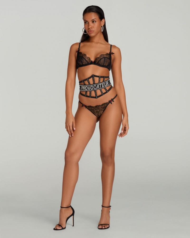 Agent Provocateur Skilar Waspie レディース アクセサリー Black/Iridescent 日本 | L8Y-3041