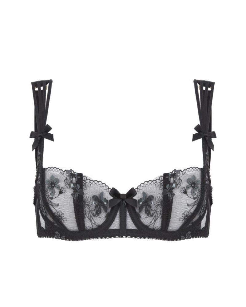 Agent Provocateur Skylee Balconette Underwired Bra レディース ブラ 黒 日本 | Q0M-0386