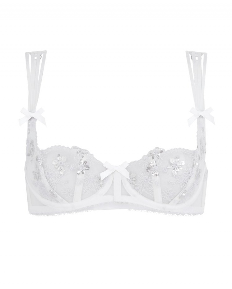 Agent Provocateur Skylee Garter レディース ガーター White/Silver 日本 | V4V-6568