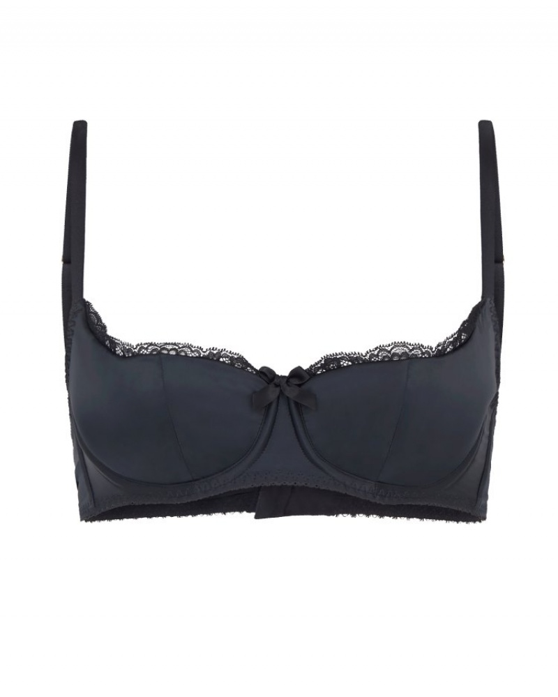 Agent Provocateur Sloane Balconette Underwired Bra レディース ブラ Black/Black 日本 | R1U-4342