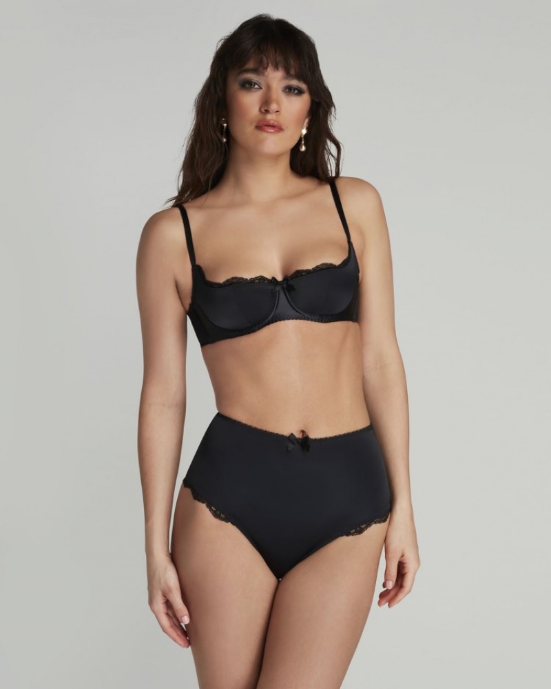 Agent Provocateur Sloane High-Waisted Brief レディース ブリーフ 黒 日本 | P3X-8967