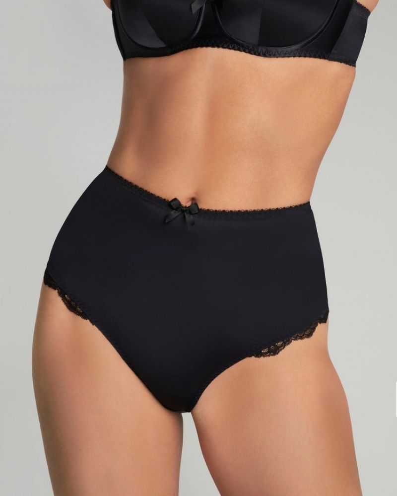 Agent Provocateur Sloane High-Waisted Brief レディース ブリーフ 黒 日本 | P3X-8967