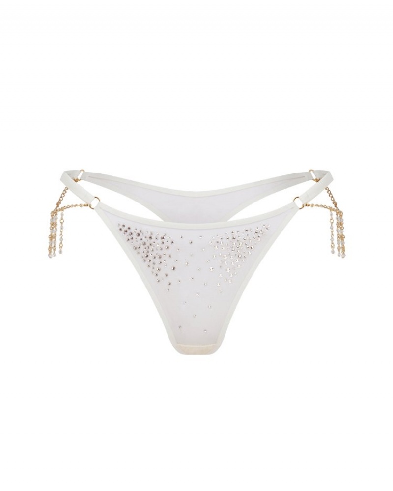 Agent Provocateur Solar ひも レディース Tバック White/Sand 日本 | L3U-1666