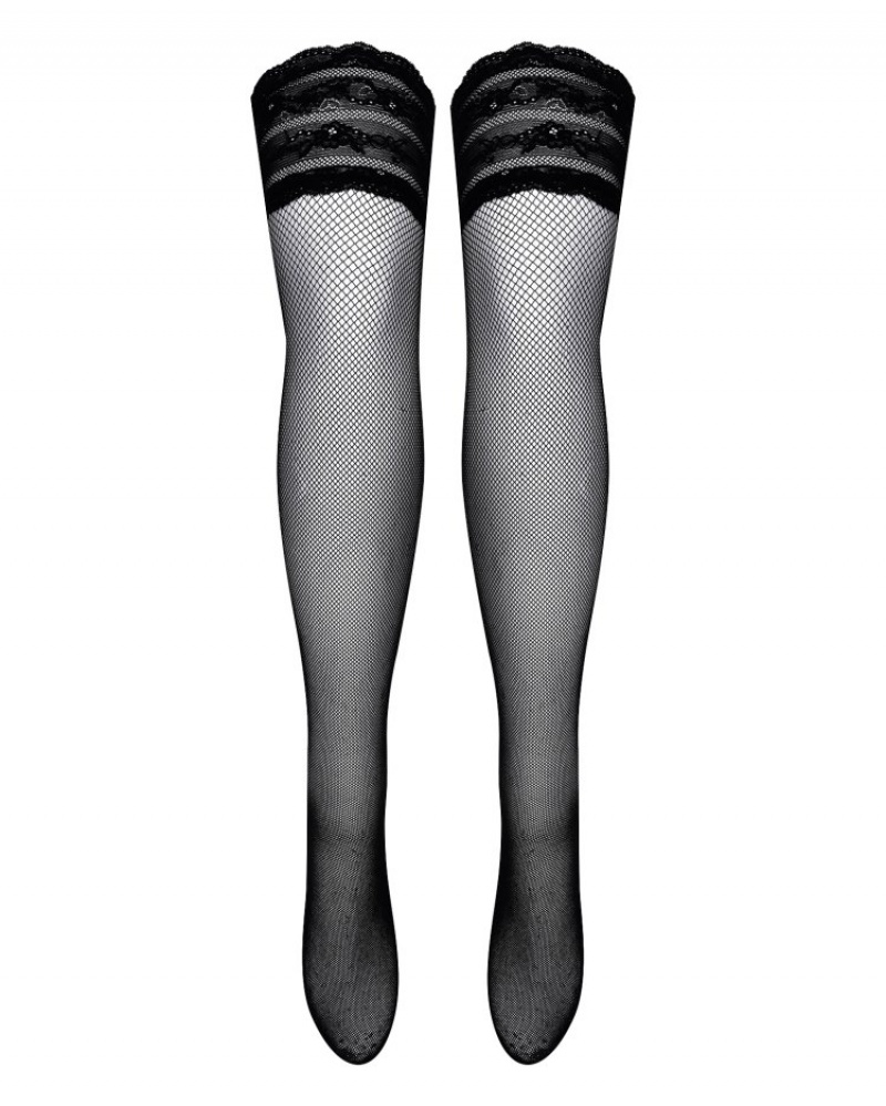 Agent Provocateur Topez Hold Ups レディース ストッキングとホールドアップ 黒 日本 | S1O-7371