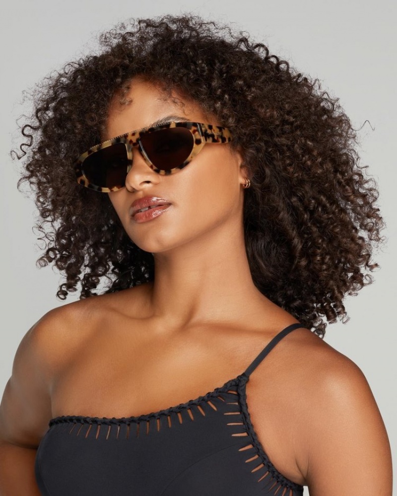 Agent Provocateur Tyrah Sunglasses レディース サングラス Tortoise/Black 日本 | I0K-6889