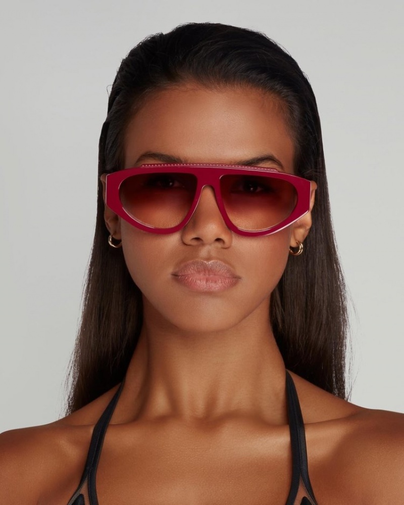 Agent Provocateur Tyrah Sunglasses レディース サングラス Bordeaux/Bordeaux 日本 | X4U-7152