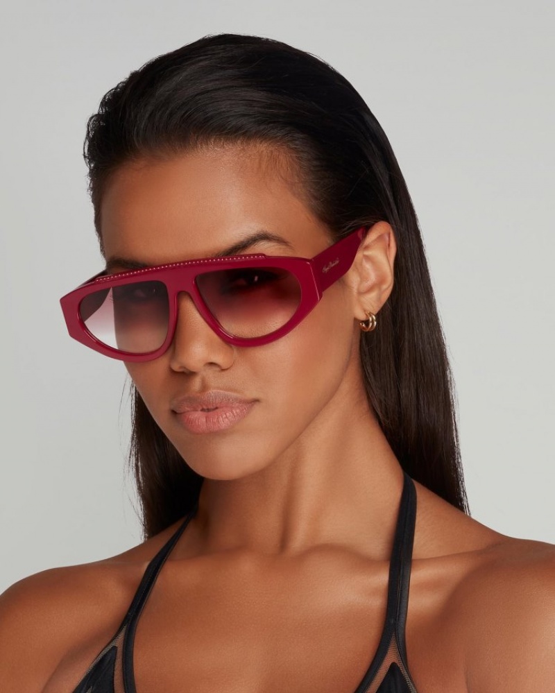 Agent Provocateur Tyrah Sunglasses レディース サングラス Bordeaux/Bordeaux 日本 | X4U-7152