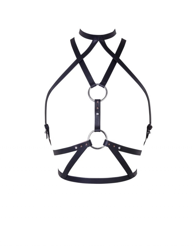 Agent Provocateur Veronika レザー Harness レディース アクセサリー 黒 日本 | G6E-9791