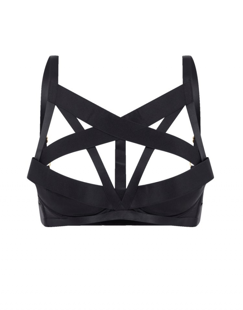 Agent Provocateur Whitney High Neck Underwired Bra レディース ブラ 黒 日本 | O2H-8978