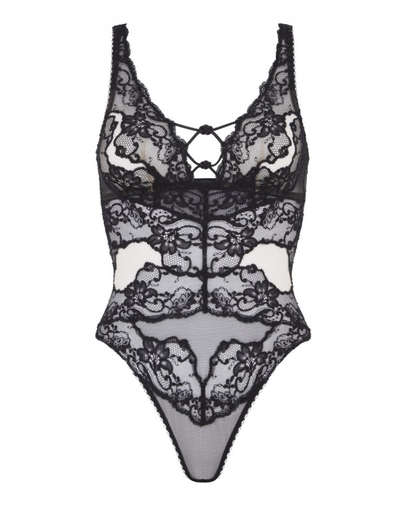 Agent Provocateur Zanah Plunge Underwired Bra レディース ブラ 黒 日本 | E5L-8338