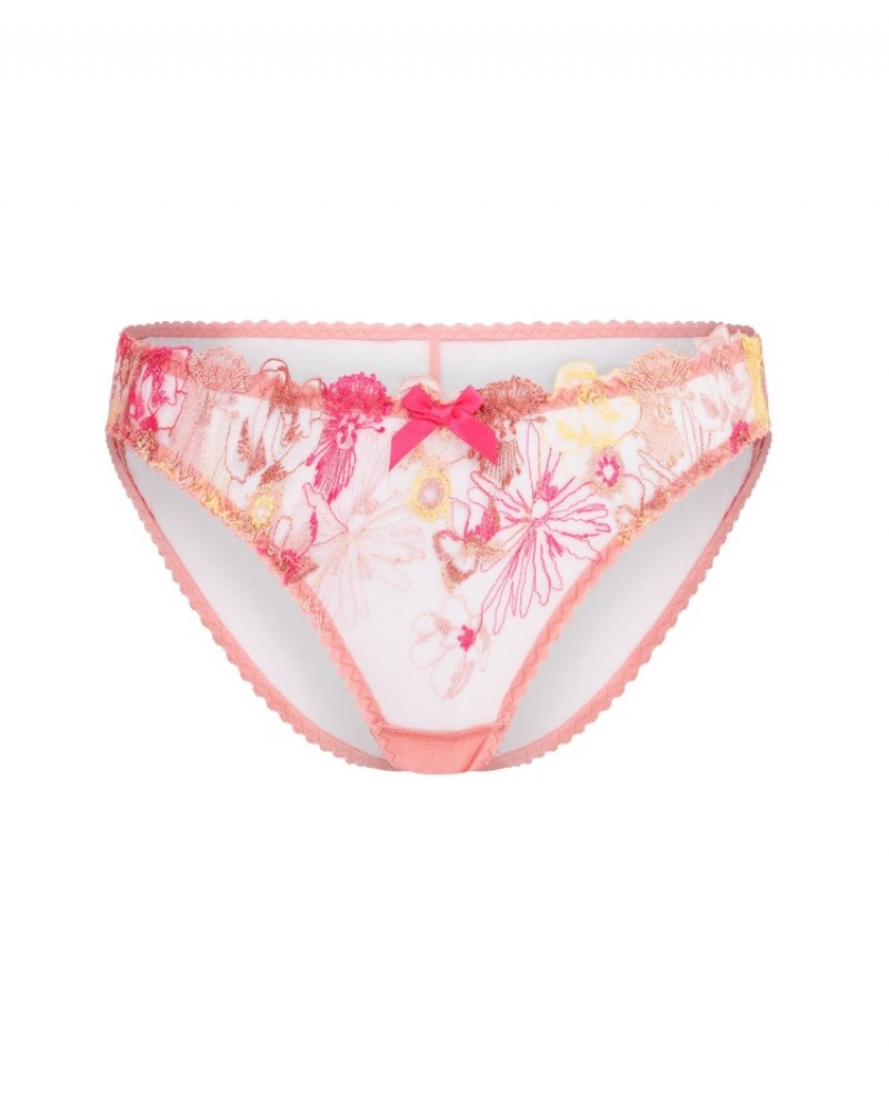 Agent Provocateur Zuri Full Brief レディース ブリーフ Dusky Pink/Yellow 日本 | T7K-6147