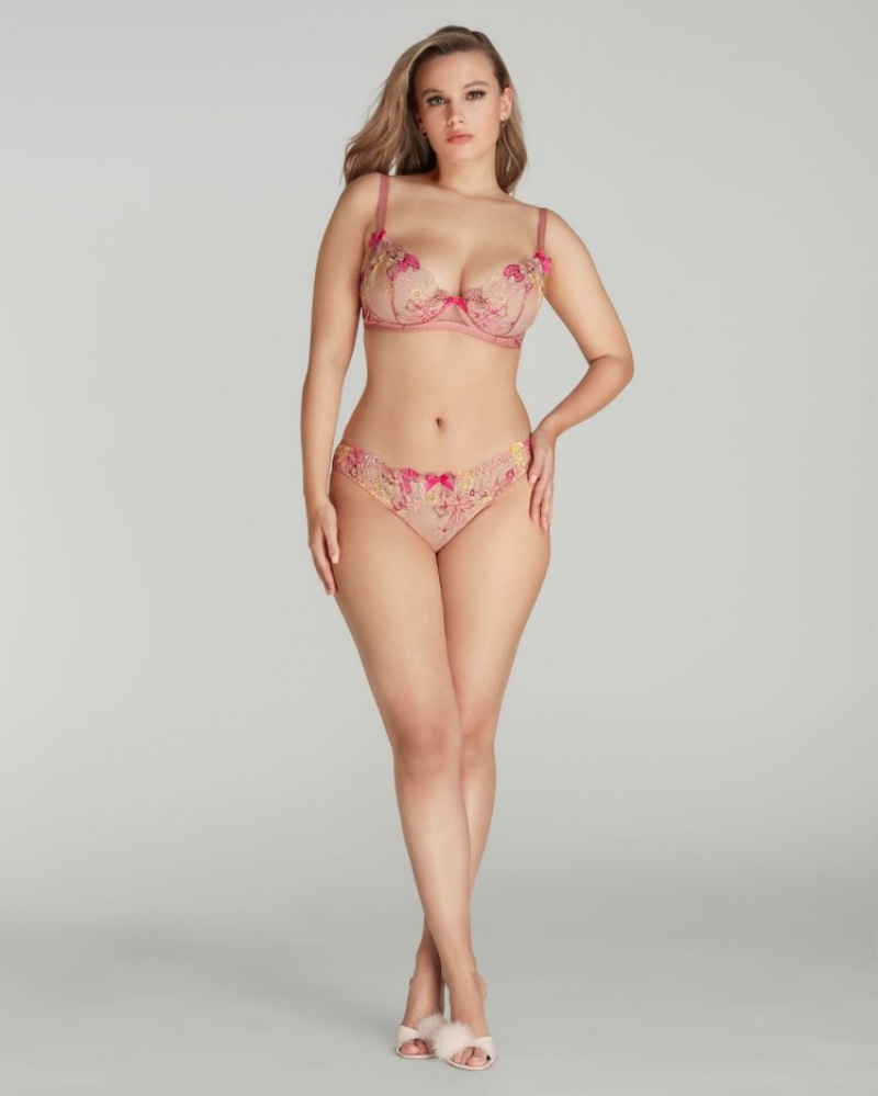 Agent Provocateur Zuri Full Brief レディース ブリーフ Dusky Pink/Yellow 日本 | T7K-6147