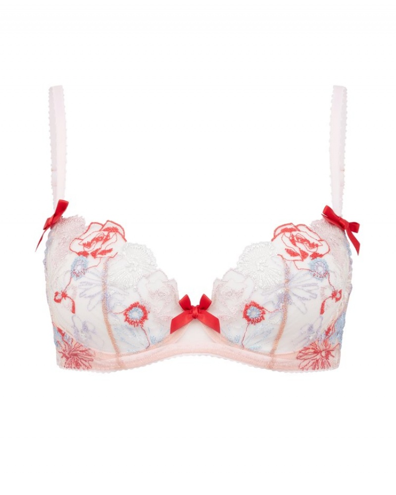 Agent Provocateur Zuri Plunge Underwired Bra レディース ブラ Red/Blue/Sand 日本 | H4S-8388