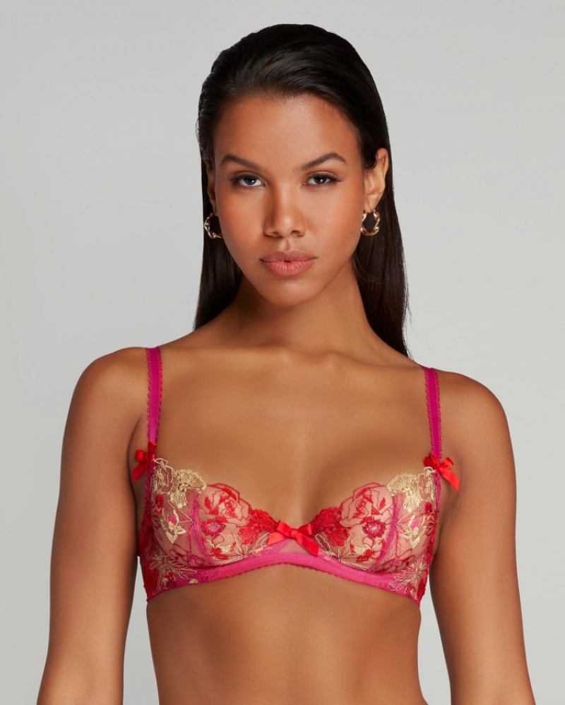 Agent Provocateur Zuri Plunge Underwired Bra レディース ブラ ピンク 日本 | O0G-1972