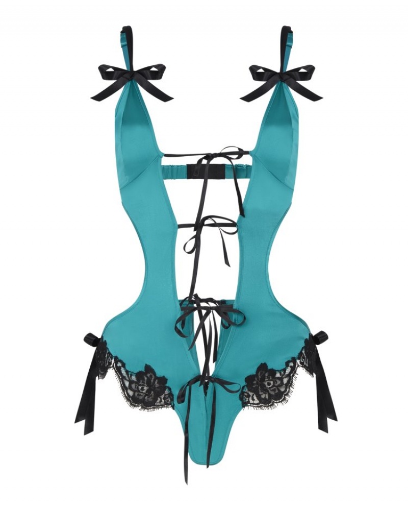 Agent Provocateur Zuriel Mini ドレス レディース ワンピース Teal/Black 日本 | F5U-4125