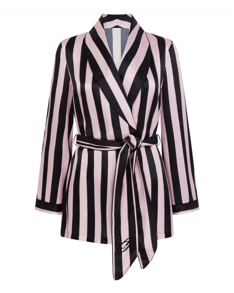 Agent Provocateur クラシック Pyjama Top レディース パジャマ Stripe/Pink 日本 | C2F-5683