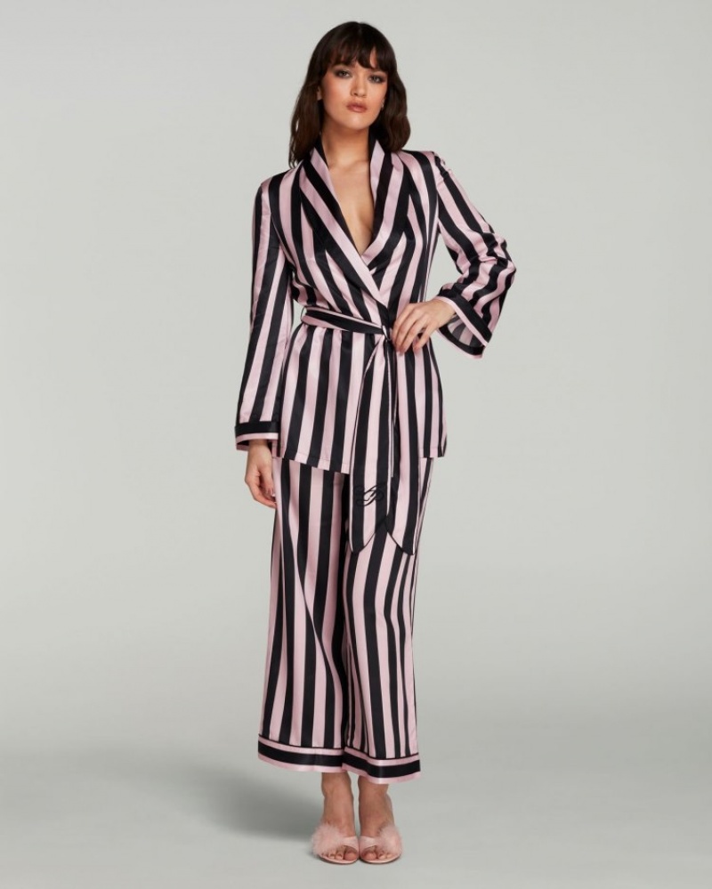 Agent Provocateur クラシック Pyjama Top レディース パジャマ Stripe/Pink 日本 | C2F-5683