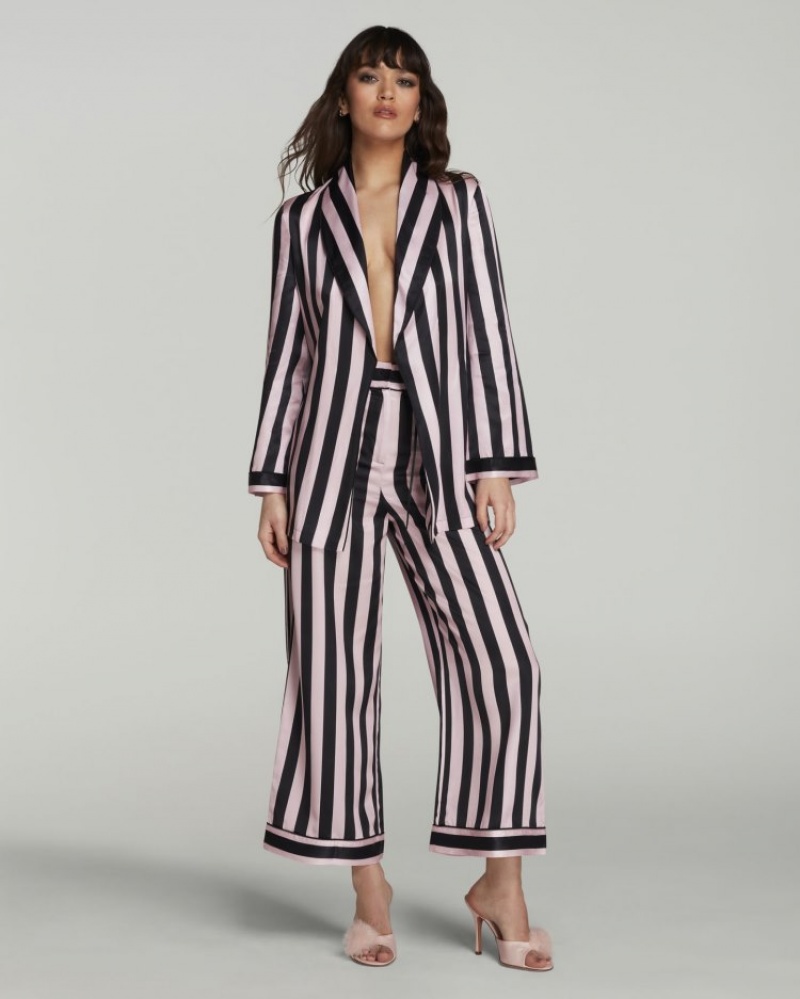 Agent Provocateur クラシック Pyjama Trousers レディース パジャマ Stripe/Pink 日本 | Z6W-9712